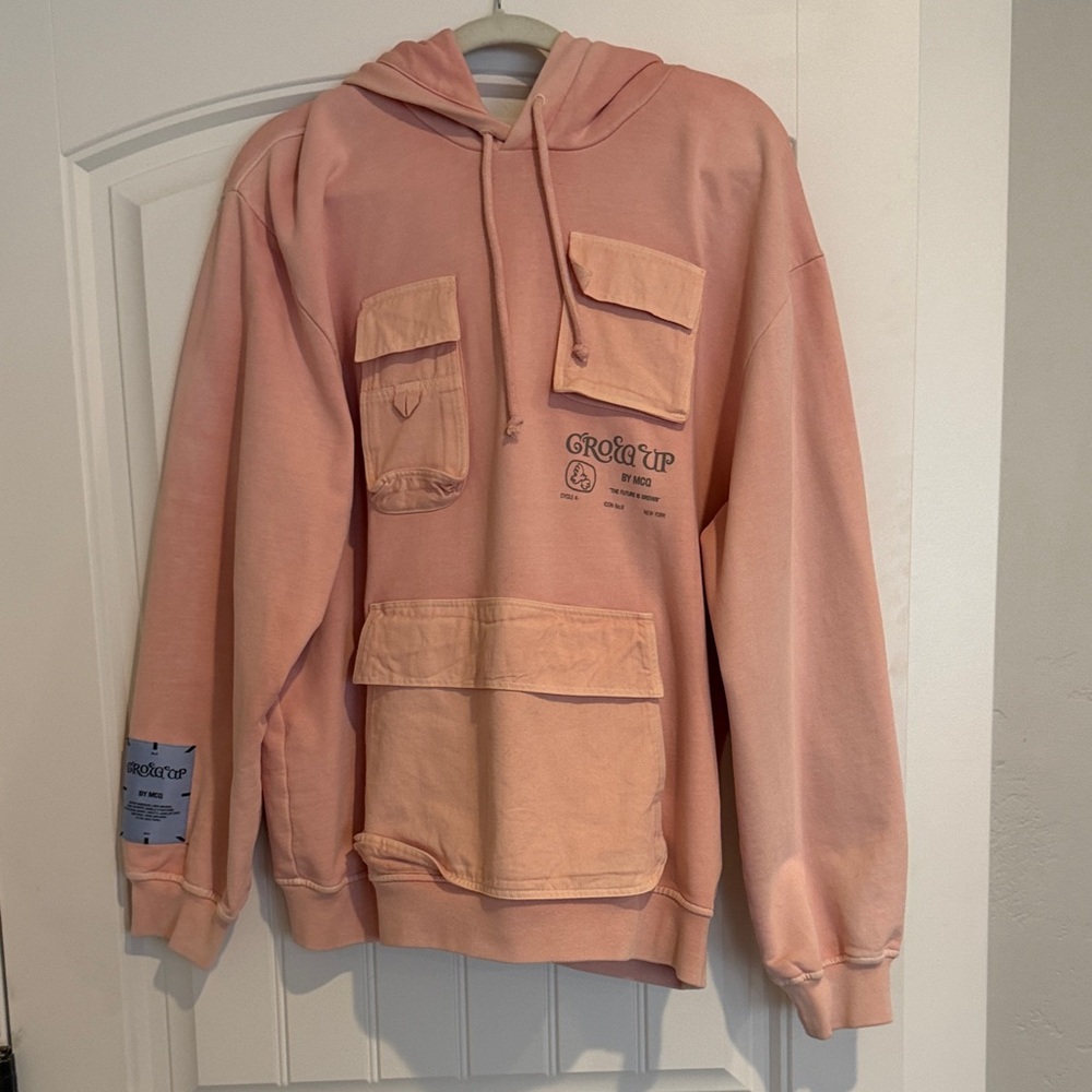 Alexander McQueen Peach Hoodie Sweater
